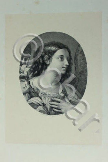 Incisione d'autore '800 da dipinto di Maratta dis Granara inc …