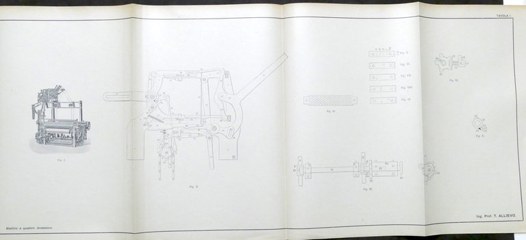 Industria Tessile - T. Allievo - Ratière a quattro armature …