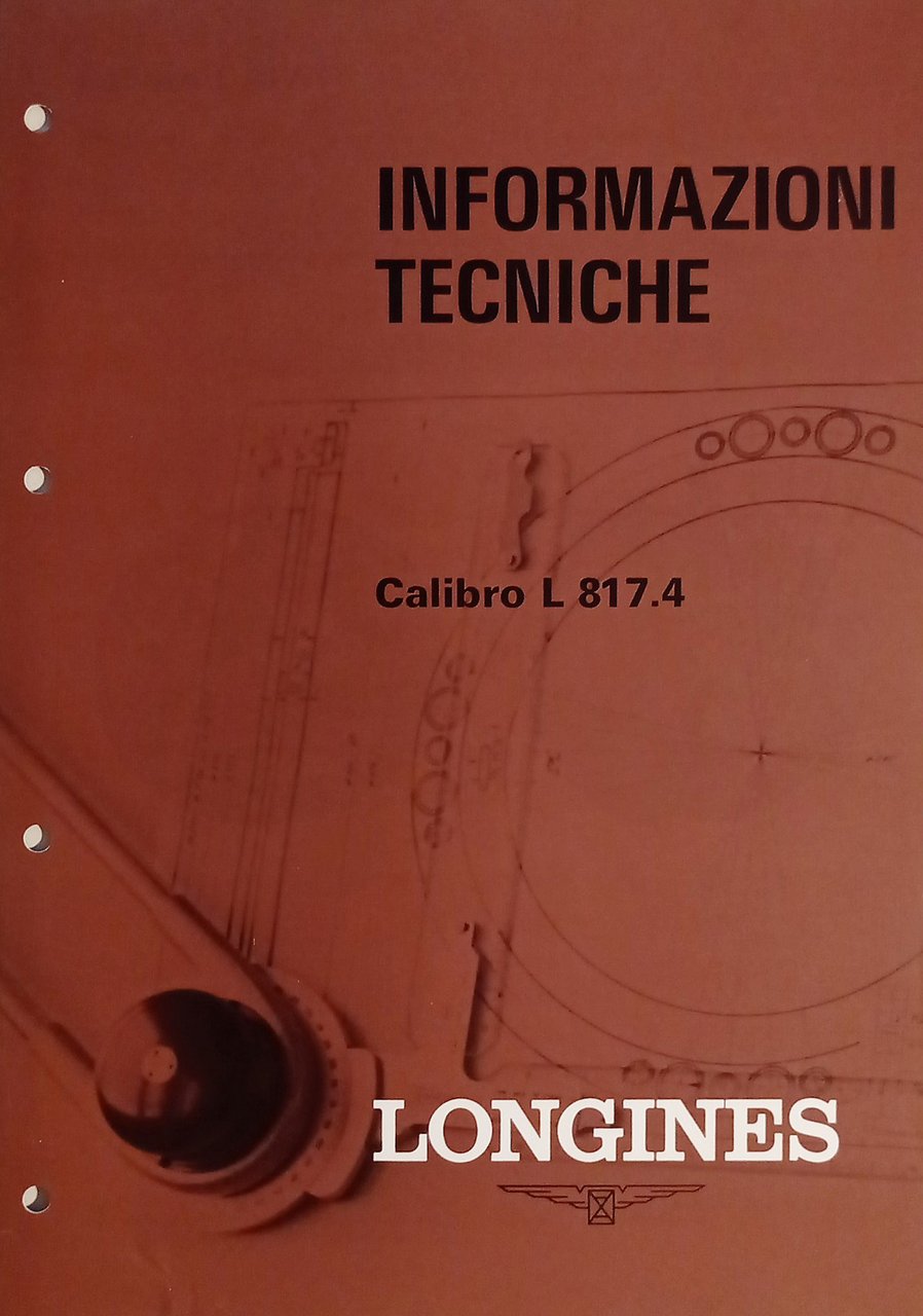 Informazioni Tecniche Longines - Calibro L 817.4 - ed. 1976 | Immagine principale