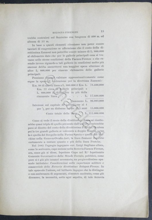Ing. E. de Gaetani - La futura ferrovia direttissima Bologna-Firenze …