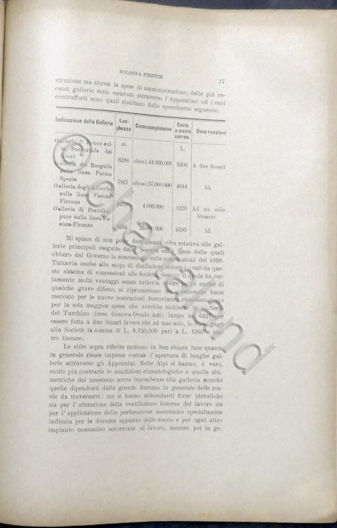 Ing. E. de Gaetani - La futura ferrovia direttissima Bologna-Firenze …
