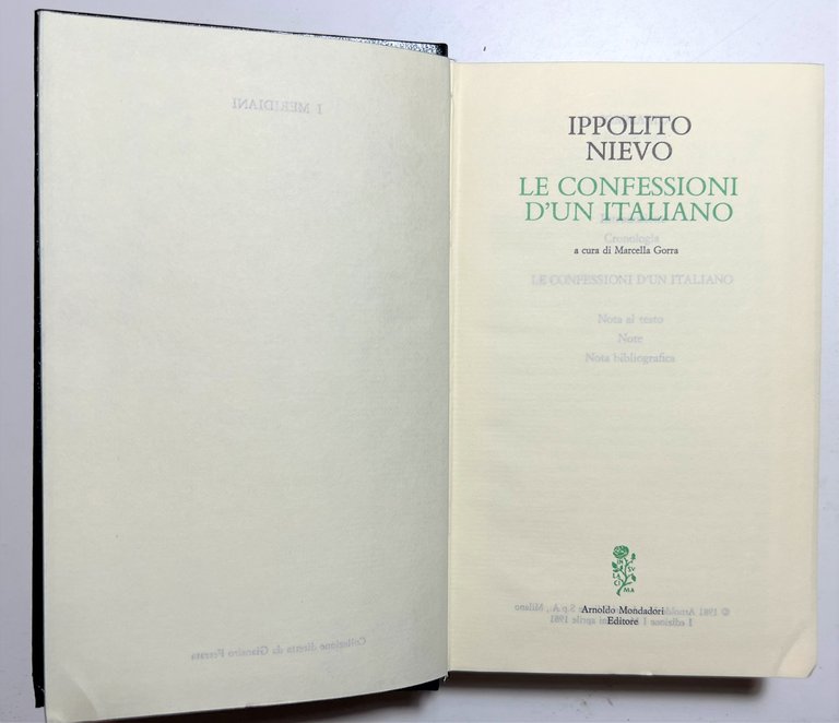 Ippolito Nievo - Le Confessioni d'un Italiano - ed. 1981 … | Immagine Gallery 4