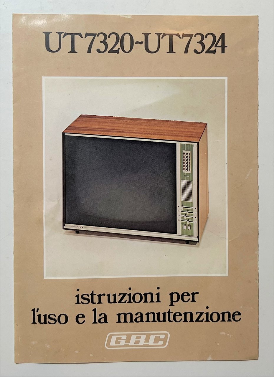 Istruzioni per l'uso e la Manutenzione - Televisore UT7320-UT7324 - …