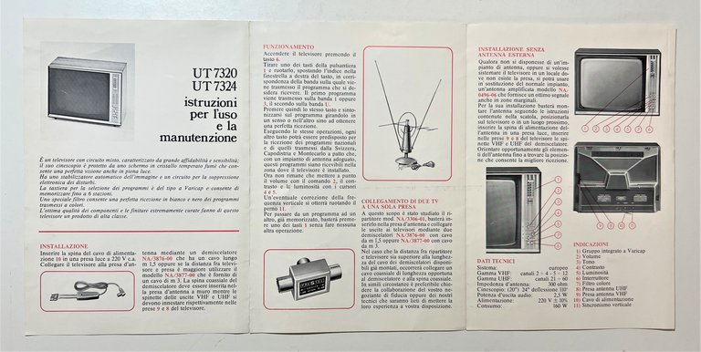 Istruzioni per l'uso e la Manutenzione - Televisore UT7320-UT7324 - …