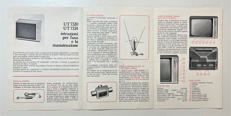 Istruzioni per l'uso e la Manutenzione - Televisore UT7320-UT7324 - …