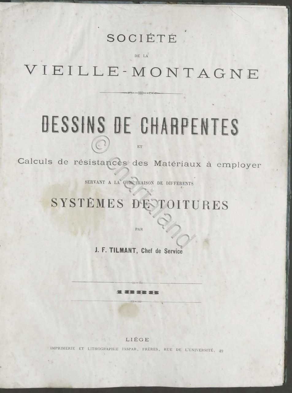 J.F. Tilmant - Dessins de Charpentes et calculs de resistances …