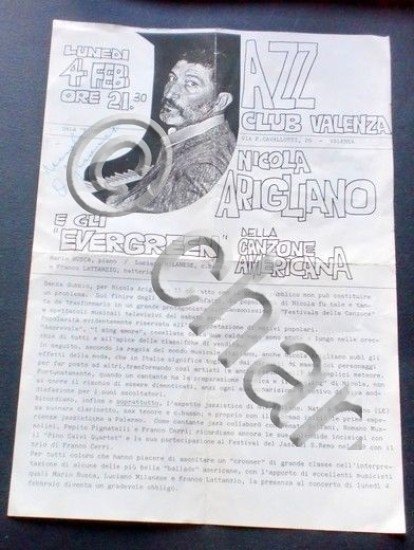 Jazz Club Valenza - Nicola Arigliano e gli Evergreen - …