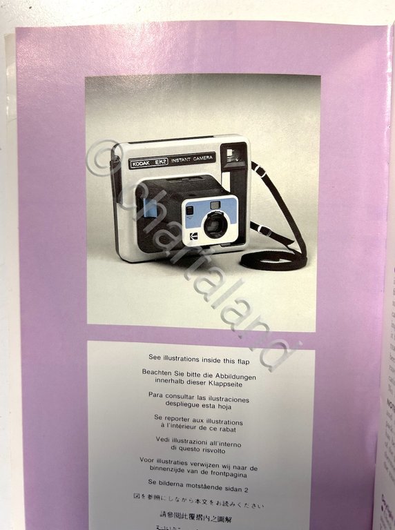 Kodak EK2 instant camera - Istruzioni - ed. 1977