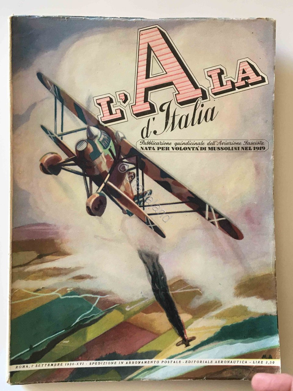 L'Ala d'Italia - Pubblicazione dell' Aviazione Fascista - Settembre 1938