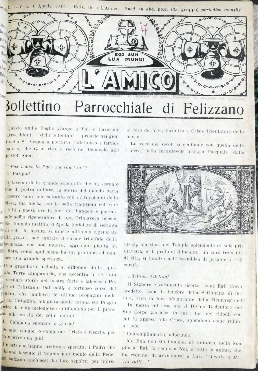 L'Amico - Bollettino Parrocchiale di Felizzano - Raccolta Anni 1949 … | Immagine principale