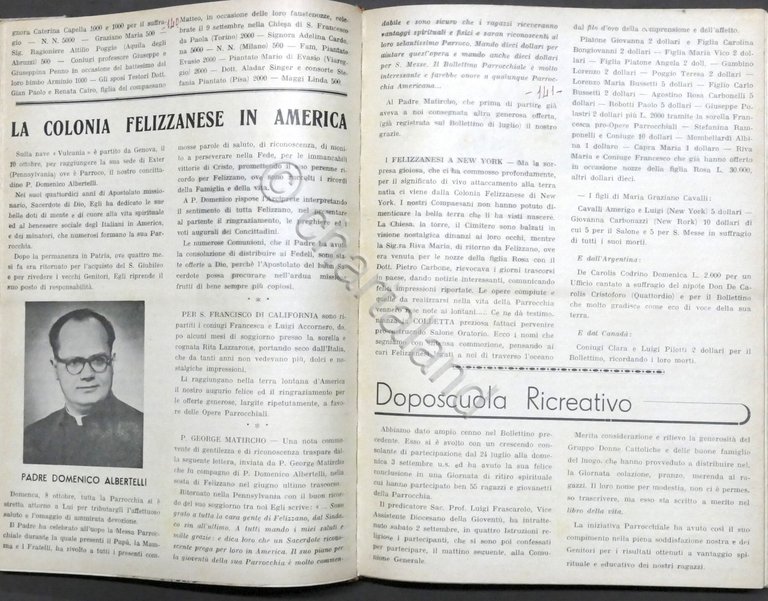 L'Amico - Bollettino Parrocchiale di Felizzano - Raccolta Anni 1949 … | Immagine Gallery 6