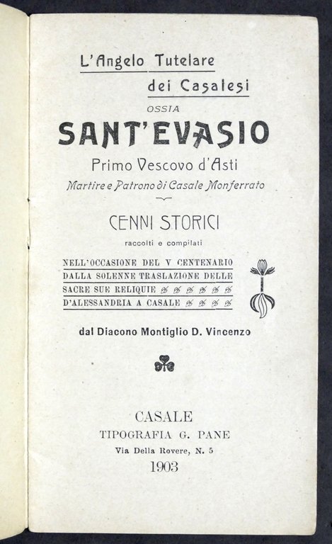 L'Angelo Tutelare dei Casalesi ossia Sant'Evasio - Cenni storici - …