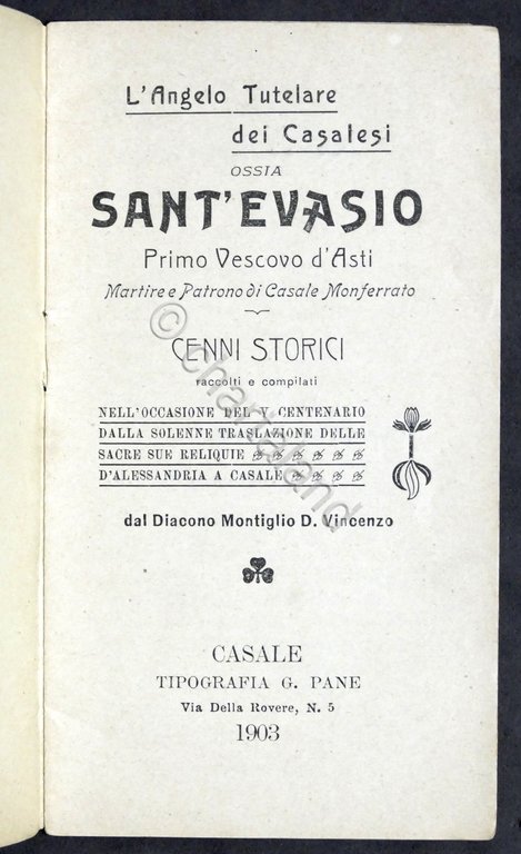 L'Angelo Tutelare dei Casalesi ossia Sant'Evasio - Cenni storici - …