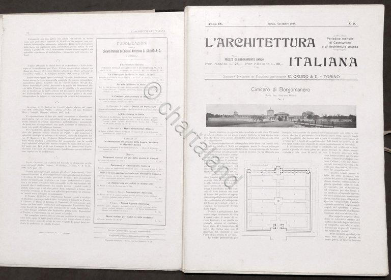L'Architettura Italiana - Periodico mensile - Anno IV completo - …
