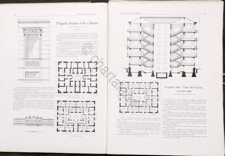 L'Architettura Italiana - Periodico mensile - Anno IV completo - …