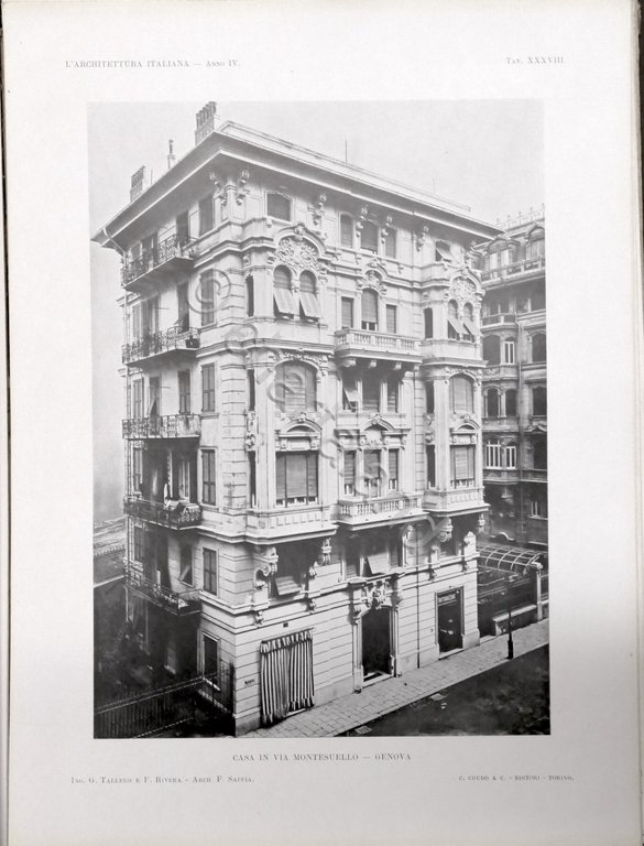 L'Architettura Italiana - Periodico mensile - Anno IV completo - …