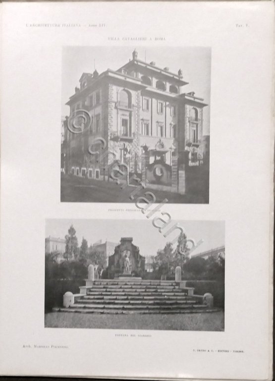 L'Architettura Italiana - Periodico mensile - Anno XIV completo - …