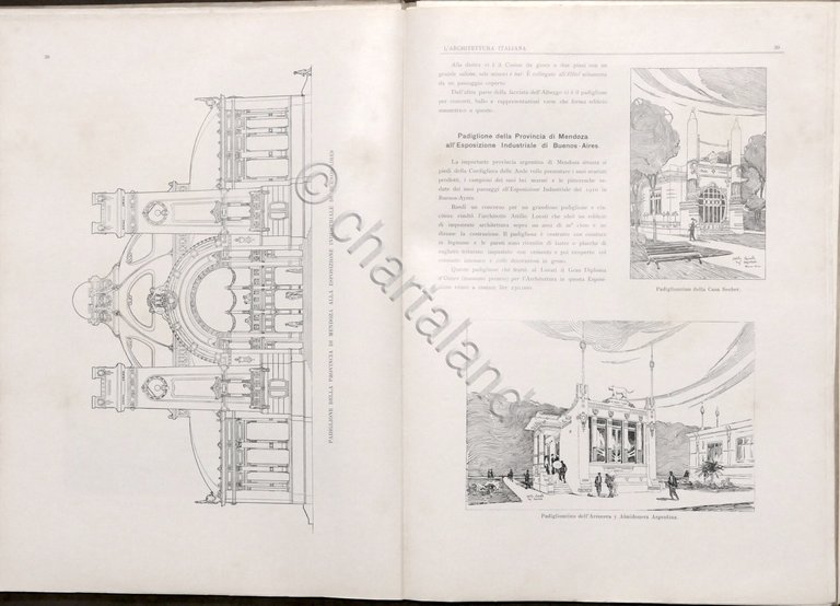 L'Architettura Italiana - Periodico mensile - Anno XIV completo - …