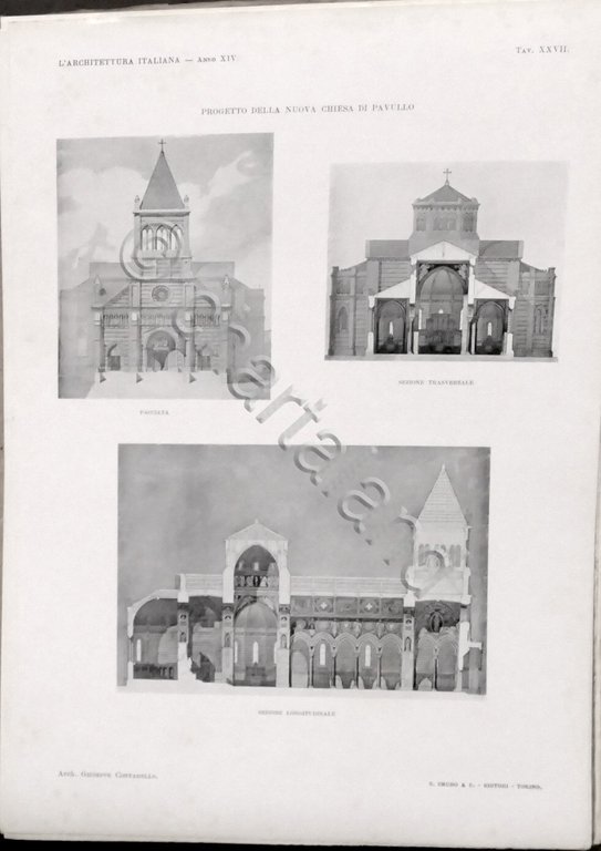 L'Architettura Italiana - Periodico mensile - Anno XIV completo - …