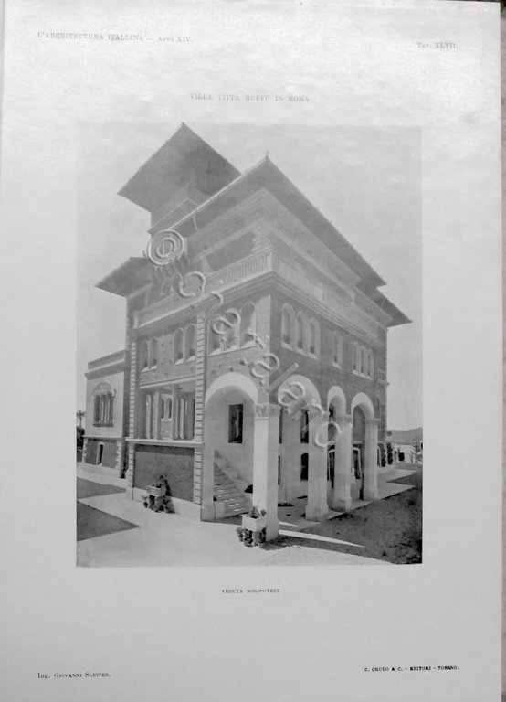 L'Architettura Italiana - Periodico mensile - Anno XIV completo - …