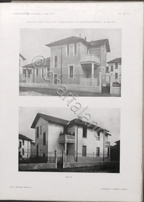 L'Architettura Italiana - Periodico mensile - Anno XVII completo - …