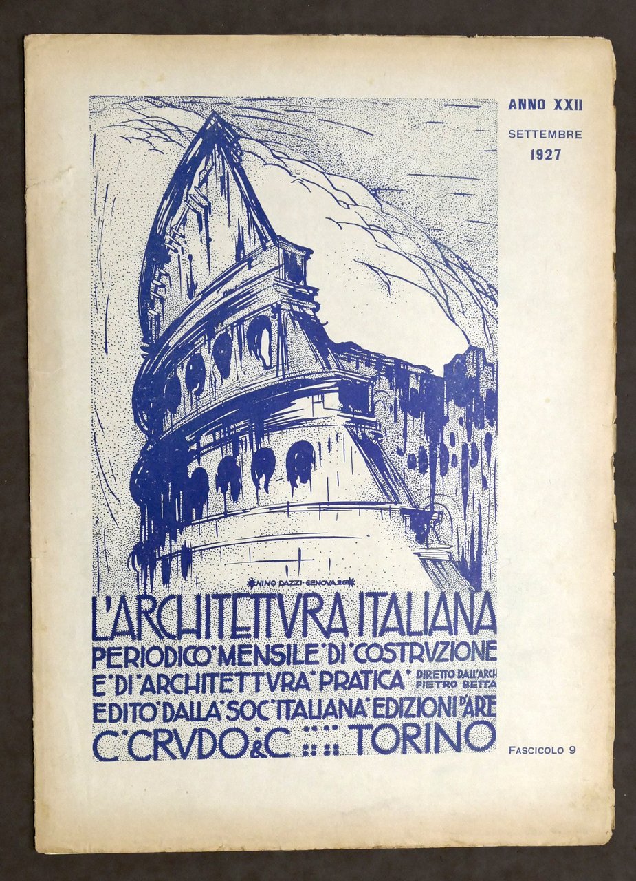 L'Architettura Italiana Anno XXII - Settembre 1927 - Seminario Pontificio …