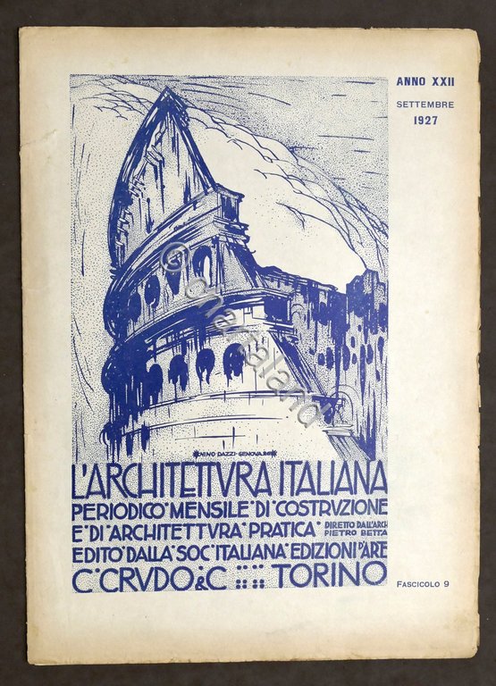 L'Architettura Italiana Anno XXII - Settembre 1927 - Seminario Pontificio …