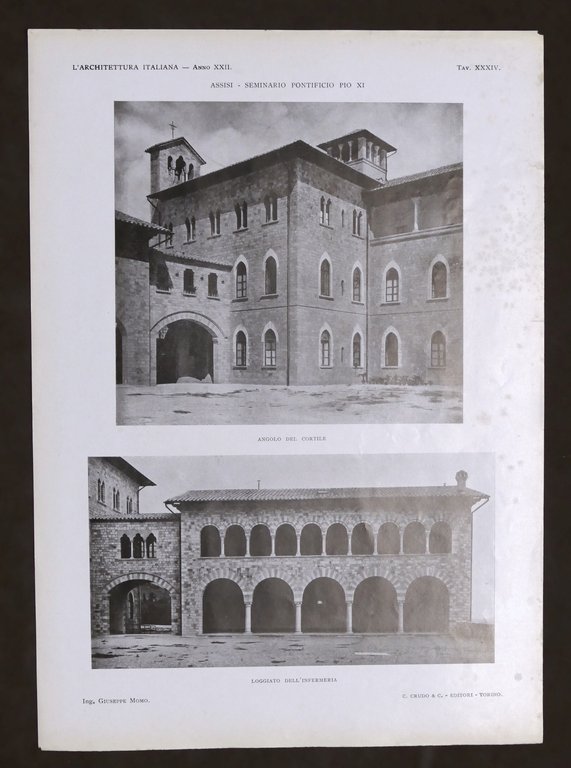 L'Architettura Italiana Anno XXII - Settembre 1927 - Seminario Pontificio …