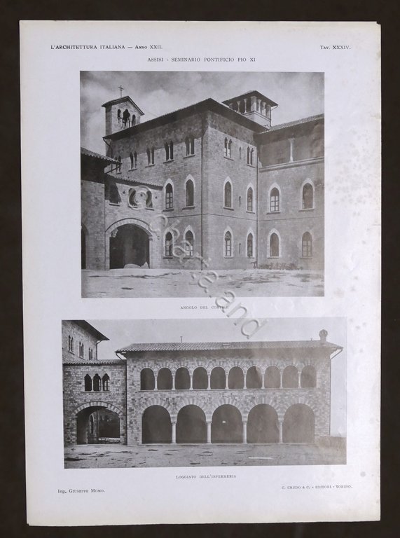 L'Architettura Italiana Anno XXII - Settembre 1927 - Seminario Pontificio …