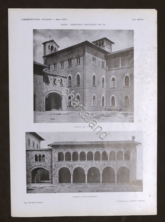L'Architettura Italiana Anno XXII - Settembre 1927 - Seminario Pontificio …