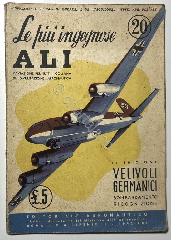 L'Aviazione per Tutti 20 - Le più ingegnose Ali: Velivoli tedeschi - ed. 1942