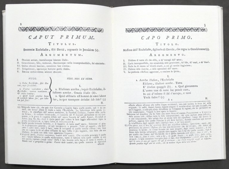 L'Ecclesiaste di Salomone (1773) - Anastatica 1988