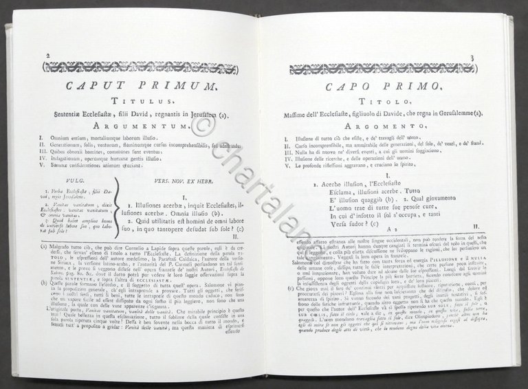 L'Ecclesiaste di Salomone (1773) - Anastatica 1988