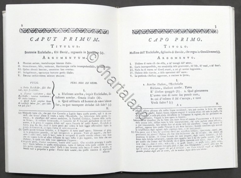 L'Ecclesiaste di Salomone (1773) - Anastatica 1988