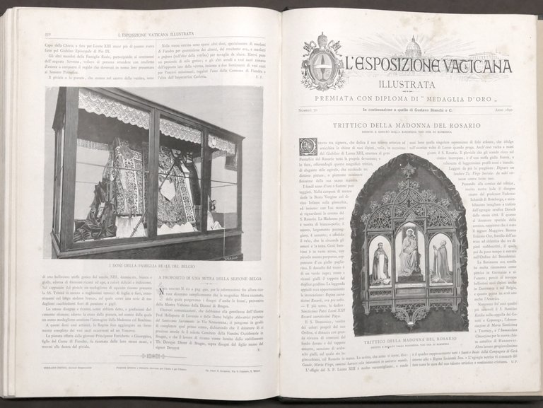L'esposizione vaticana illustrata - Periodico ufficiale - Serie Prima - …