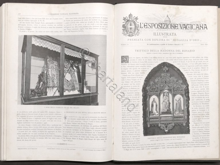 L'esposizione vaticana illustrata - Periodico ufficiale - Serie Prima - …