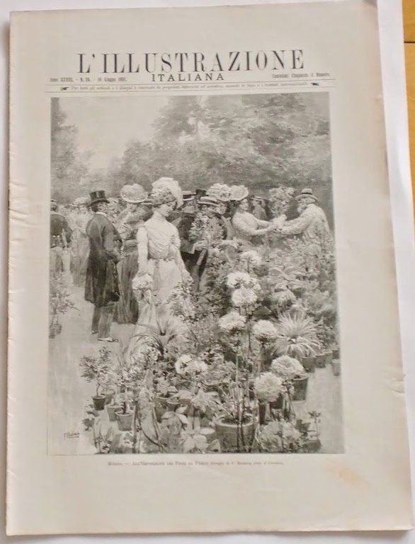 L'illustrazione Italiana - All'Esposizione dei Fiori - N° 24 - Giugno 1901