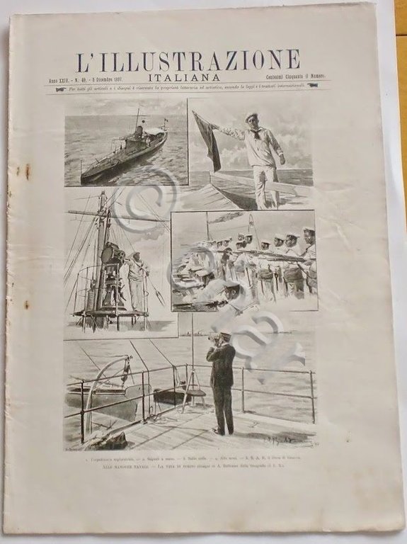 L'illustrazione Italiana - Alle manovre navali - N° 49 - …