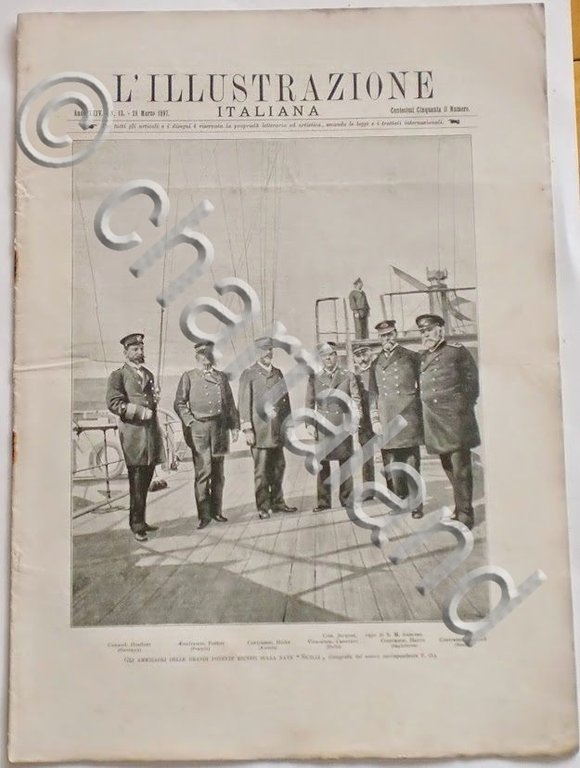 L'illustrazione Italiana - Ammiragli riuniti nave