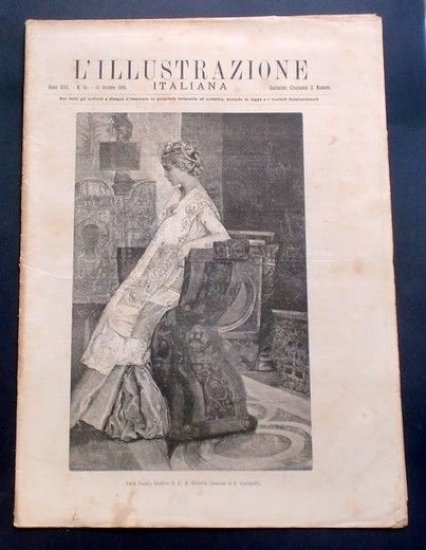 L'illustrazione Italiana - Amor Sacro, di G. A. Sartorio - N° 41 - Ottobre 1890