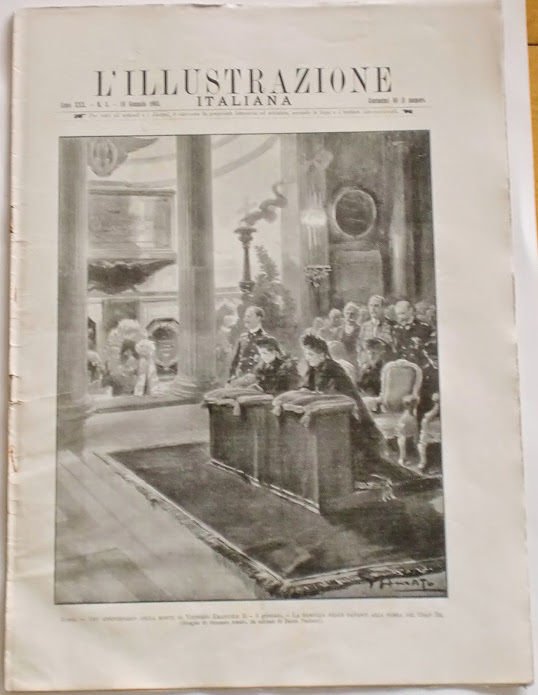 L'illustrazione Italiana - Anniversario morte Emanuele II - N° 3 - Gennaio 1903