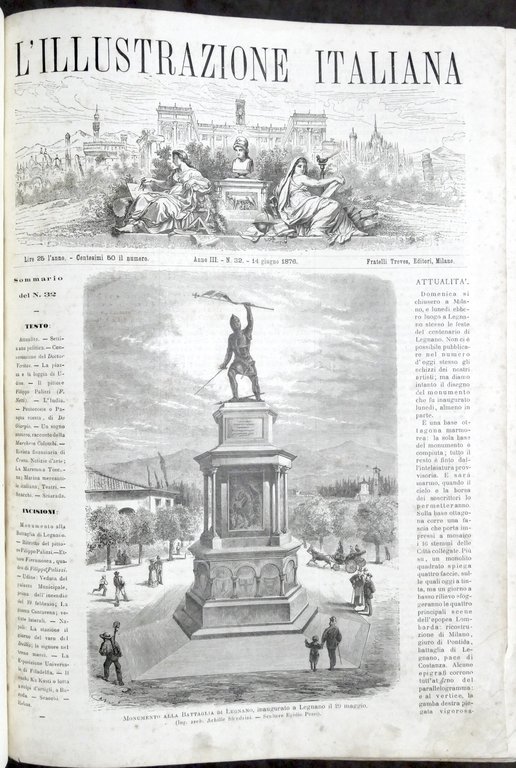 L'Illustrazione Italiana - Anno III - Raccolta Giugno / Dicembre 1876