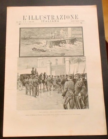 L'illustrazione Italiana - Arrivo di Dreyfus in Francia - N° 28 - Luglio 1899