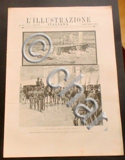 L'illustrazione Italiana - Arrivo di Dreyfus in Francia - N° …