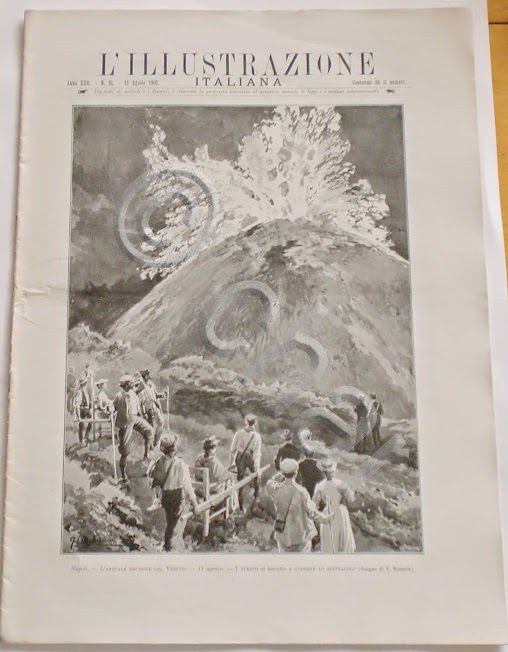 L'illustrazione Italiana - Attuale eruzione Vesuvio - N° 33 - …
