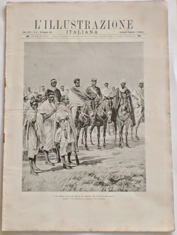 L'illustrazione Italiana - Bande Seraè Capitano Mulazzani - N° 4 - Gennaio 1897