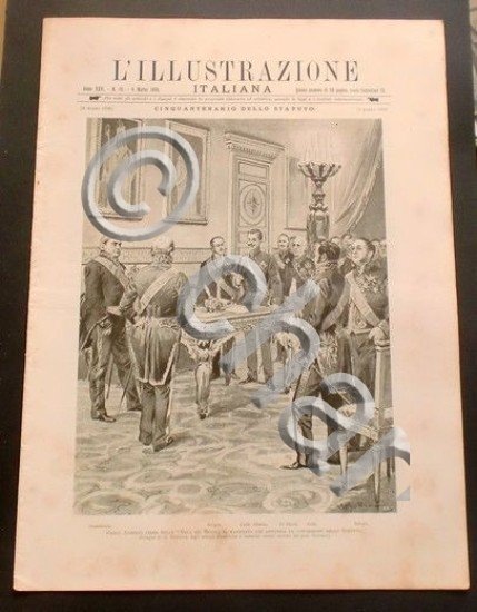 L'illustrazione Italiana - Carlo Alberto firma - N° 10 - …