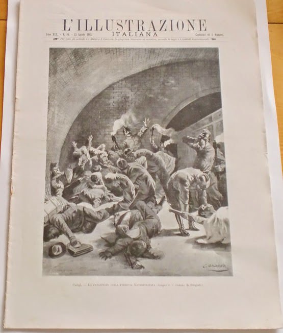 L'illustrazione Italiana - Catastrofe Ferrovia Metropolitana N° 34 - Agosto 1903
