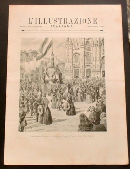 L'illustrazione Italiana - Cinquantenario Patriotico - N° 15 - Aprile 1898