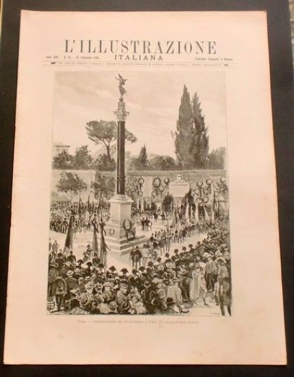L'illustrazione Italiana - Commemorazione 20 settembre - N° 39 - Settembre 1898